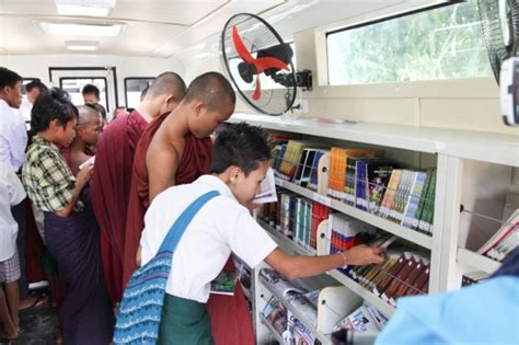 Book collections and libraries in Burma.